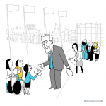 Children demanding action by politicians